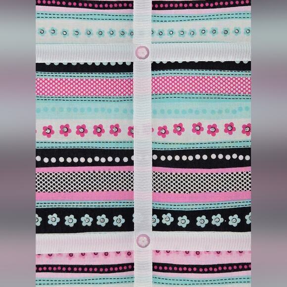 NWOT French Memo Message Board - Flowers & Stripes 16x20in - Picture 4 of 8